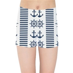 Nautical Seamless Pattern Vector Illustration Kids  Sports Shorts