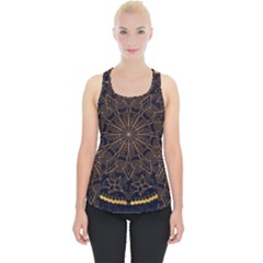 Luxury Mandala Background Piece Up Tank Top by Wegoenart