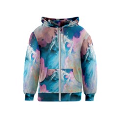 Colorful Beach Kids  Zipper Hoodie by Sparkle