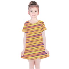 Strips Hole Kids  Simple Cotton Dress by Sparkle