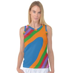 Rainbow Road Women s Basketball Tank Top by Sparkle