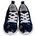 Monster Alien Pattern Seamless Background Kids  Lightweight Sports Shoes View1