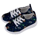 Monster Alien Pattern Seamless Background Kids  Lightweight Sports Shoes View2