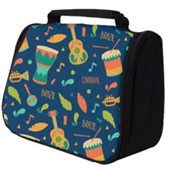 Brazil Musical Instruments Seamless Carnival Pattern Full Print Travel Pouch (big) by Vaneshart