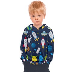 Big Set Cute Astronauts Space Planets Stars Aliens Rockets Ufo Constellations Satellite Moon Rover V Kids  Overhead Hoodie by Vaneshart