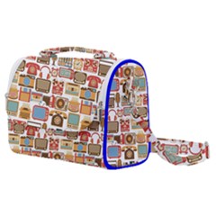 Vintage Gadget Seamless Pattern Satchel Shoulder Bag by Vaneshart