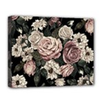 Elegant Seamless Pattern Blush Toned Rustic Flowers Deluxe Canvas 20  x 16  (Stretched)