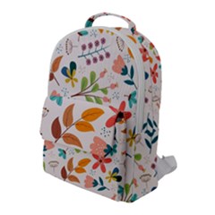 Colorful Ditsy Floral Print Background Flap Pocket Backpack (large) by Vaneshart