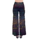 Mathematical Colorful Formulas Drawn By Hand Black Chalkboard So Vintage Palazzo Pants View1