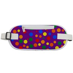 Gay Pride Rainbow Multicolor Dots Rounded Waist Pouch by VernenInk