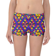 Gay Pride Geometric Diamond Pattern Boyleg Bikini Bottoms by VernenInk