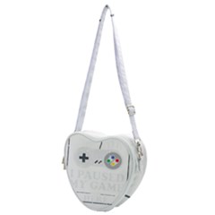 Ipaused2 Heart Shoulder Bag by ChezDeesTees