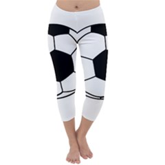 Soccer Lovers Gift Capri Winter Leggings  by ChezDeesTees