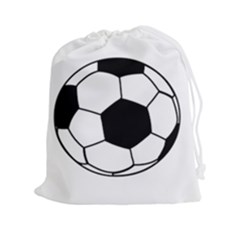 Soccer Lovers Gift Drawstring Pouch (2xl) by ChezDeesTees