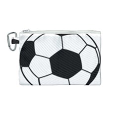 Soccer Lovers Gift Canvas Cosmetic Bag (medium) by ChezDeesTees