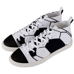 Soccer Lovers Gift Men s Mid-top Canvas Sneakers