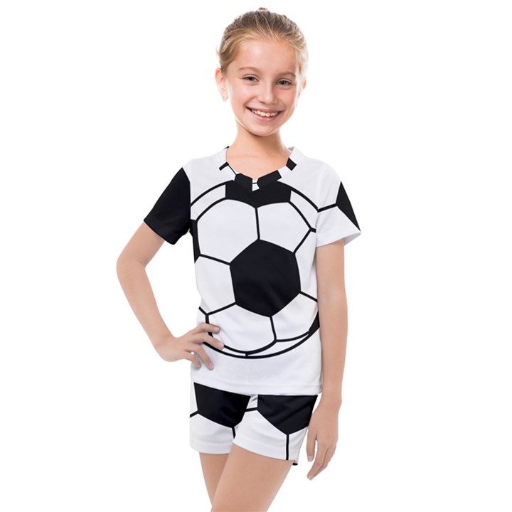 Soccer Lovers Gift Kids  Mesh Tee and Shorts Set