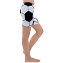 Soccer Lovers Gift Kids  Lightweight Velour Capri Yoga Leggings View3