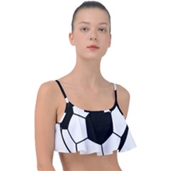 Soccer Lovers Gift Frill Bikini Top by ChezDeesTees