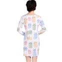 Cute cat colorful cartoon doodle seamless pattern Long Sleeve Nightdress View2