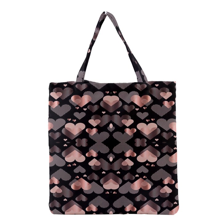 Shiny Hearts Grocery Tote Bag