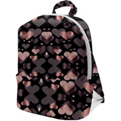 Shiny Hearts Zip Up Backpack by Sparkle