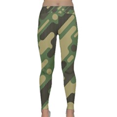 Camouflage-pattern-background Classic Yoga Leggings by Vaneshart