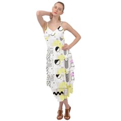 Graphic Design Geometric Background Layered Bottom Dress by Vaneshart