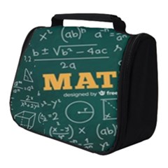 Realistic-math-chalkboard-background Full Print Travel Pouch (small) by Vaneshart