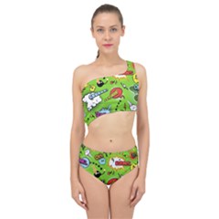 Modern-comics-background-pattern-with-bombs-lightening-jagged-clouds-speech-bubbles Spliced Up Two Piece Swimsuit by Vaneshart