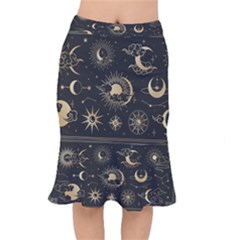 Asian-set-with-clouds-moon-sun-stars-vector-collection-oriental-chinese-japanese-korean-style Short Mermaid Skirt by Vaneshart