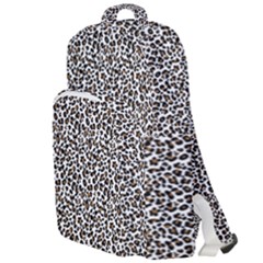 Leopard Spots Pattern, Geometric Dots, Animal Fur Print Double Compartment Backpack by Casemiro