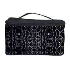 Black And White Ethnic Ornate Pattern Cosmetic Storage by dflcprintsclothing