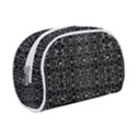 Black And White Ethnic Ornate Pattern Makeup Case (Small) View1