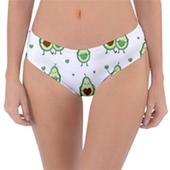 Cute Seamless Pattern With Avocado Lovers Reversible Classic Bikini Bottoms by BangZart