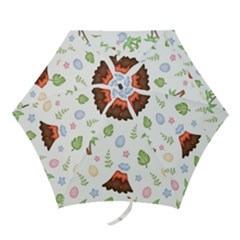Cute Palm Volcano Seamless Pattern Mini Folding Umbrellas by BangZart