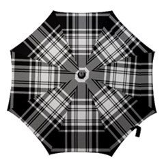 Pixel Background Design Modern Seamless Pattern Plaid Square Texture Fabric Tartan Scottish Textile Hook Handle Umbrellas (medium) by BangZart