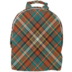 Tartan Scotland Seamless Plaid Pattern Vector Retro Background Fabric Vintage Check Color Square Mini Full Print Backpack