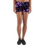 Abstract Intricate Texture Print Yoga Shorts