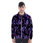 Abstract Intricate Texture Print Men s Windbreaker