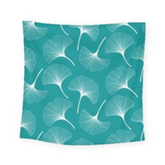Whiteflowergreen Square Tapestry (small) by Dushan