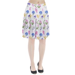 Botanical Flowers Pleated Skirt