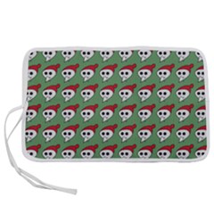 Comic Head Skull - Hat Red - Cartoon Skull Pen Storage Case (s) by DinzDas