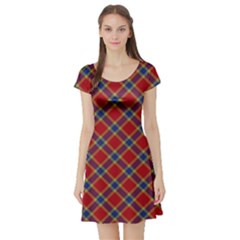 Scottish And Celtic Pattern - Braveheard Is Proud Of You Short Sleeve Skater Dress by DinzDas