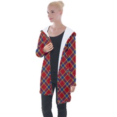 Scottish And Celtic Pattern - Braveheard Is Proud Of You Longline Hooded Cardigan by DinzDas