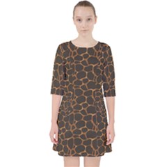 Animal Skin - Panther Or Giraffe - Africa And Savanna Pocket Dress by DinzDas