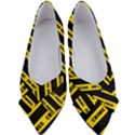Warning Colors Yellow And Black - Police No Entrance 2 Women s Bow Heels View1