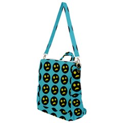 005 - Ugly Smiley With Horror Face - Scary Smiley Crossbody Backpack by DinzDas