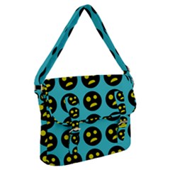 005 - Ugly Smiley With Horror Face - Scary Smiley Buckle Messenger Bag by DinzDas