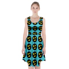 005 - Ugly Smiley With Horror Face - Scary Smiley Racerback Midi Dress by DinzDas